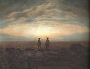 Caspar David Friedrich Two Men on the Beach in Moonlight (mk10) china oil painting reproduction